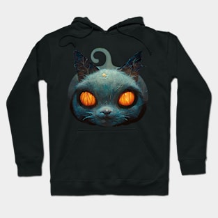 Halloween Cat #1 Holiday Gift design created by AI Hoodie